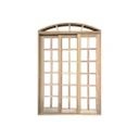Ver imagem 3 de Porta Balcão de Correr de Madeira Cedro Arana Purgato Arco Bat.14 Cm- 2.35 (a) X 1.30 (l)