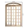 Ver imagem 7 de Porta Balcão de Correr de Madeira Cedro Arana Purgato Arco Bat.14 Cm- 2.35 (a) X 1.30 (l)