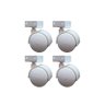 Rodizio Rb 50 Chapa U 25 Mm Para Berço Branco (Kit Com 4 Un) - 2