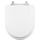 Ver imagem 1 de Assento Sanitário Tampa de Vaso Branco Mdf Laqueado Riviera para Bacia Celite