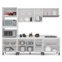 Ver imagem 5 de Armário de Cozinha Modulada Completa 5 Peças 270cm com Tampo 100% Mdf Amara Politorno Móveis
