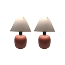 Ver imagem 1 de Kit 02 Abajur Luminaria de Ceramica Porcelana Bivolt