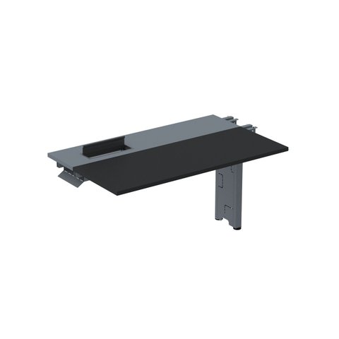 Complemento da Mesa Plataforma para Coworking 110x792 CPLPSC110 110cm Industrial Preto e Cinza