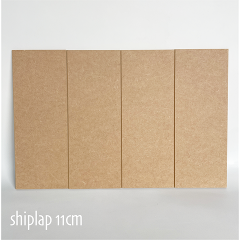 Shiplap com Espaçador 11cm – Mdf 12 Ripas 1,36m
