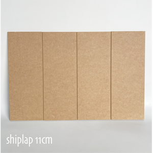 Shiplap Mdf 11cm (12 Ripas 1,36m) com Espaçador