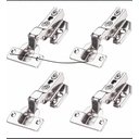 Ver imagem 2 de 4 Pçs Dobradiça Curva com Amortecedor Slide On 35mm - Renna