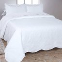 Ver imagem 1 de Kit Cobre-leito Casal Dual Tone + 2 Porta Travesseiros - Branco Jolitex 33667
