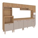 Ver imagem 2 de Cozinha Completa Modulada 7 Peças com Tampo Marti Yescasa Mel/Cinza
