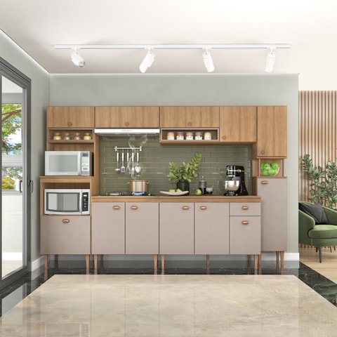 Cozinha Modulada Marti com Tampo 7 Peças  Yescasa