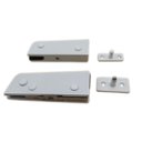 Ver imagem 2 de Kit dobradiças + pivôs para porta pivotante de vidro temperado blindex - Branco