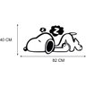 Aadesivo de Parede Snoopy Dormindo - 2