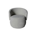 Ver imagem 6 de Kit Namoradeira + 2 Poltronas Decorativa Beatriz Orgânica Bouclé Cinza Claro