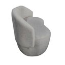 Ver imagem 4 de Kit Namoradeira + 2 Poltronas Decorativa Beatriz Orgânica Bouclé Cinza Claro