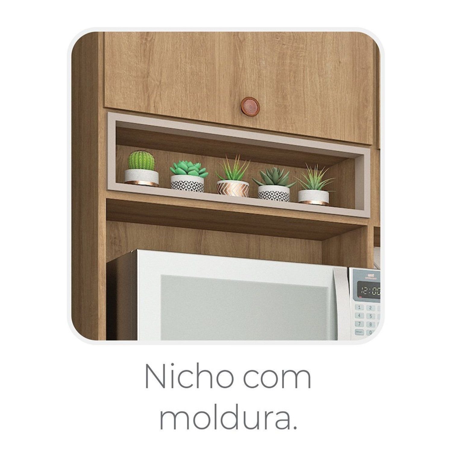 Cozinha Modulada 5 Peças com Torre Quente e Balcão com Tampo Marti
