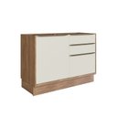 Ver imagem 7 de Cozinha Completa Modulada 4 Peças 7 Portas Viena Branco/Freijó/Cinza Argila