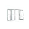 Janela 4 Folhas com Grade Brilhante 100x100 Linha 25 Jade - 1