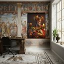 Ver imagem 2 de Quadro Decorativo Dionísio Um Deus Grego - 70x50cm:moldura Preta