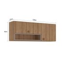 Ver imagem 5 de Armário de Cozinha Aéreo com 2 Portas e Nicho 120cm Marti Yescasa
