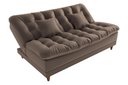 Ver imagem 3 de Sofá Cama Duda Veludo Marrom Matrix Sala Premium Original 3 Lugares