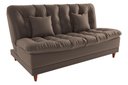 Ver imagem 1 de Sofá Cama Duda Veludo Marrom Matrix Sala Premium Original 3 Lugares