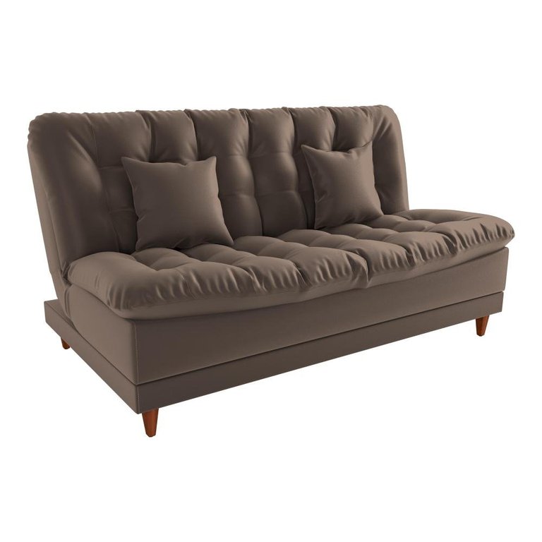 Sofá Cama Duda Veludo Marrom Matrix Sala Premium Original 3 Lugares Sofá Cama Duda Veludo Marrom Matrix Sala Premium Original 3 Lugares