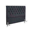 Ver imagem 1 de Cabeceira Cama Box Estofada Queen Queen Embaixatriz Suede Cinza - Simbal