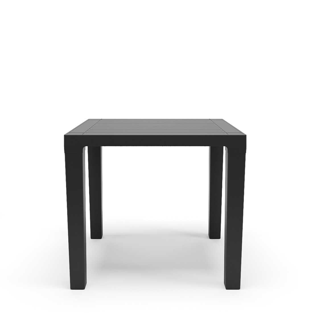 Mesa Multiuso Quadrada Plástica 80 Cm Niala Plaxmetal Preta