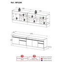 Ver imagem 4 de Kit Balcão de Cozinha para Pia 150cm e Balcão 120cm Veneza Multimóveis Mp2286