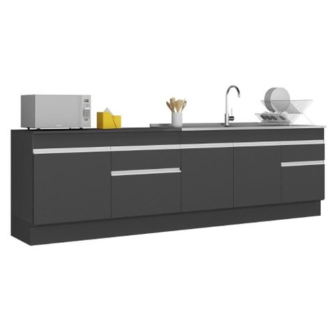 Kit Balcão de Cozinha para Pia 150cm e Balcão 120cm Veneza Multimóveis Mp2286