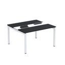 Ver imagem 2 de Estação de Trabalho Mesa Plataforma Escritório Dupla para 2 Pessoas com Caixa de Tomada PDC