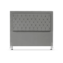 Ver imagem 2 de Cabeceira de Cama Box Casal 140 Cm Baronesa - Veludo Cinza Grafite