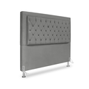 Ver imagem 1 de Cabeceira de Cama Box Casal 140 Cm Baronesa - Veludo Cinza Grafite