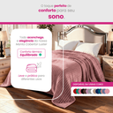 Ver imagem 5 de Manta Cobertor Casal Luster Canelada 180x220cm Microfibra Super Macio Premium Rose