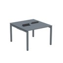 Ver imagem 2 de Estação de Trabalho Mesa Plataforma Escritório Dupla para 2 Pessoas com Caixa de Tomada PDC