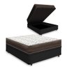 Cama Box Baú + Colchão de Viúva Ortobom D45 Iso 150 128x188x60 Cm - 1