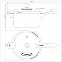 Ver imagem 5 de Panela de Pressão Tramontina Vancouver Effect em Alumínio com Revestimento Interno e Externo em Anti