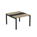 Ver imagem 2 de Estação de Trabalho Mesa Plataforma Escritório Dupla para 2 Pessoas com Caixa de Tomada PDC