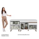 Ver imagem 6 de Kit com 2 Balcões de Cozinha Madesa Reims 4 Portas 1 Gaveta (Com Tampo) Branco