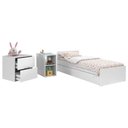 Ver imagem 3 de Berço Multifuncional Formare e Guarda Roupa Tutto New 4 Portas Branco Acetinado - Matic