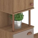 Ver imagem 6 de Paneleiro 2 Portas com Nicho 198cm Marti Yescasa Mel/ Cinza
