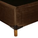 Ver imagem 4 de Base Box Casal 138cm x 188cm com 6 Pés de Madeira Marrom