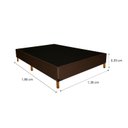 Ver imagem 3 de Base Box Casal 138cm X 188cm com 6 Pés de Madeira