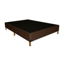 Ver imagem 2 de Base Box Casal 138cm x 188cm com 6 Pés de Madeira Marrom