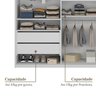 Guarda-roupa Solteiro 100% Mdf Bp com 2 Portas e 1 Espelho Geneve - 7