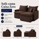 Ver imagem 3 de Sofá Madri Caixa Zero 200m - Marrom