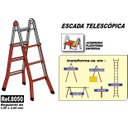 Ver imagem 3 de Escada Telescópica Aço Zeus Forplas 1,00X3,00M