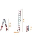 Ver imagem 2 de Escada Telescópica Aço Zeus Forplas 1,00X3,00M