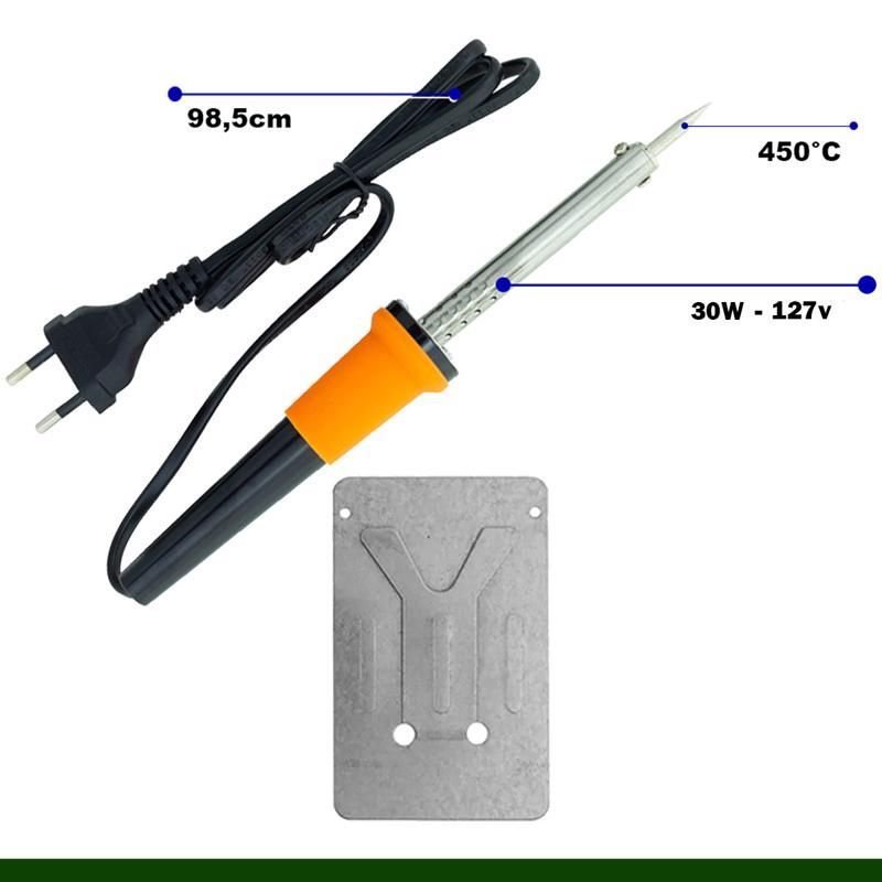 Ver imagem 2 de Ferro de Solda 30w G12/127 Western Voltagem:127v