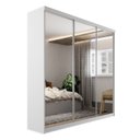 Ver imagem 6 de Guarda-roupa Solteiro 100% Mdf Bp com 3 Portas de Espelho Geneve