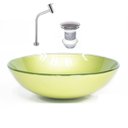 Ver imagem 1 de Kit Cuba Vidro Redonda 42cm Torneira e Válvula